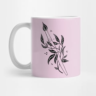 Paintbrush - Weapon of choice - on blush Mug